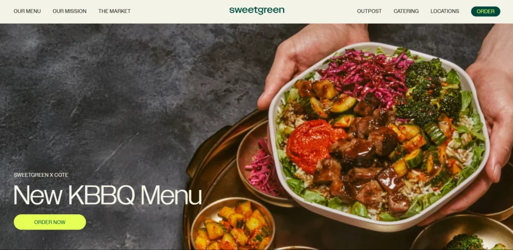 Sweet Green Website
