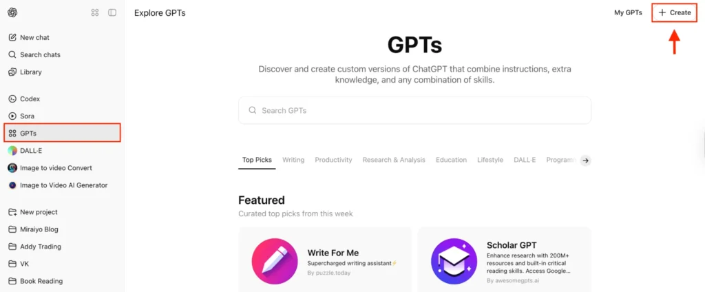 Create GPT Agent