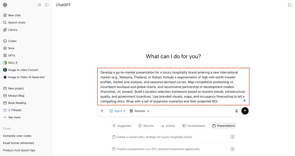 Automatic Prompt from ChatGPT