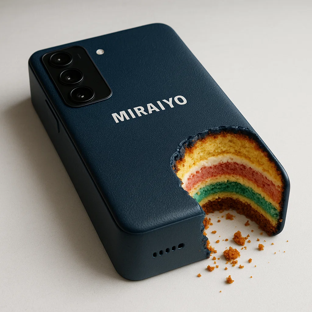 Half Eaten Phone Cake 