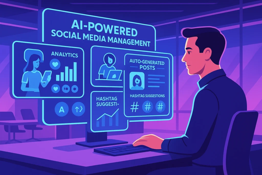 Manage Social Media with AI-Generated Content