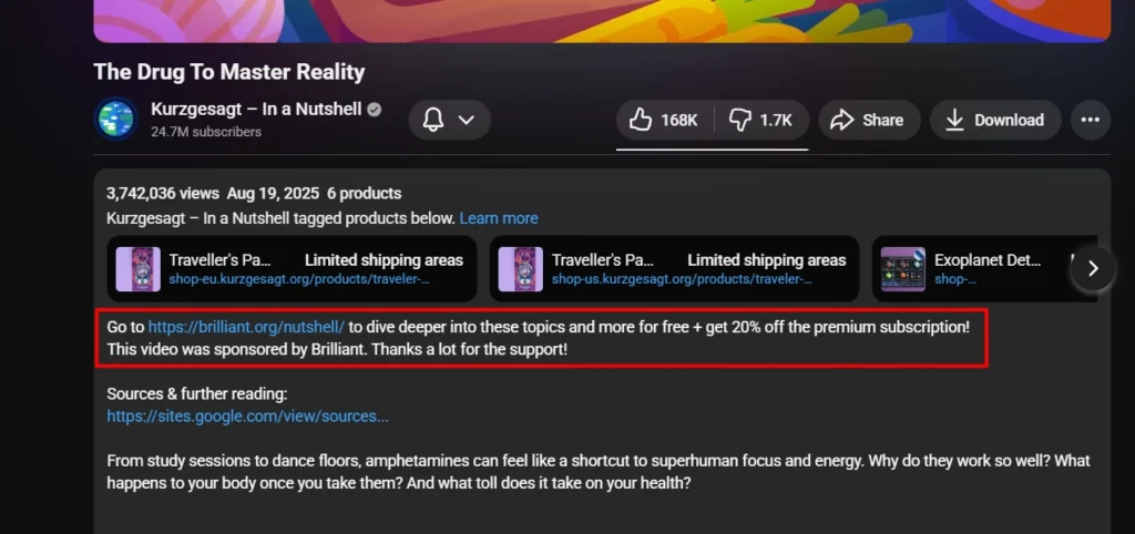 Refference Linking in YouTub