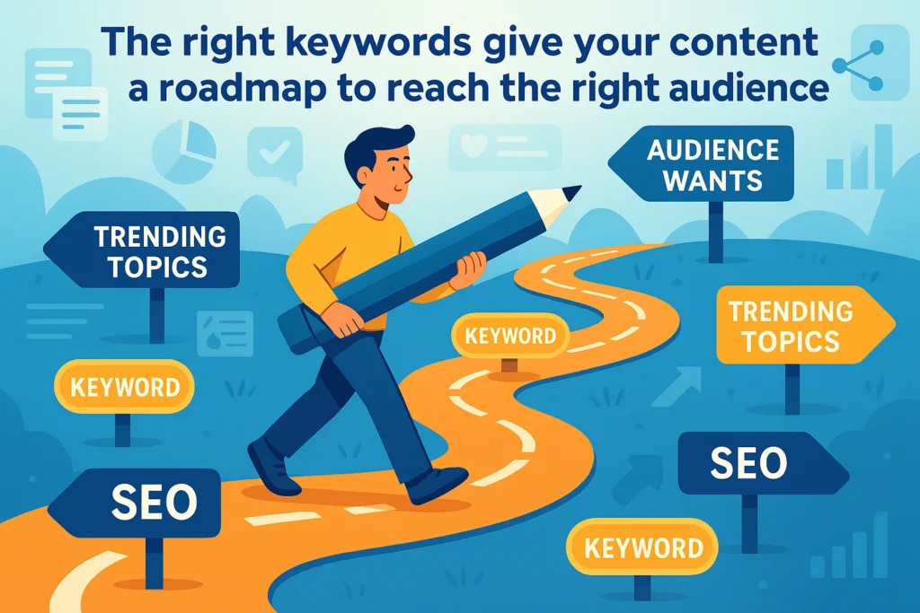 Keywords help Content Roadmap 